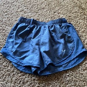Nike tempo womens blue shorts in a size S
